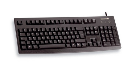Cherry Classic Line G83 6105 - Tastatur - Laser - 105 Tasten QWERTZ - Schwarz, Grau