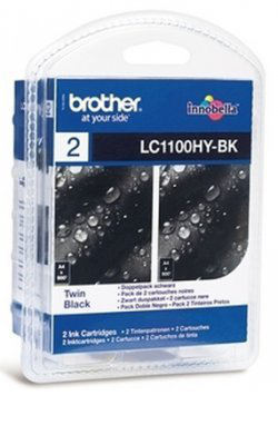 Brother LC-1100HYBKBP2DR - Tinte auf Pigmentbasis - 2 Stück(e) - Multipack