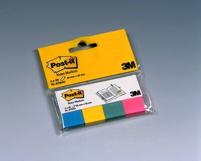 3M 670-4U - Papier - Blau - Grün - Pink - Gelb - Entfernbar - Wand - 4 Stück(e) - 50 Blätter